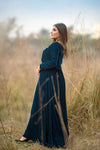 Teal Velvet Maxi, Eleanor Collection