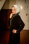 Black Velvet Abaya